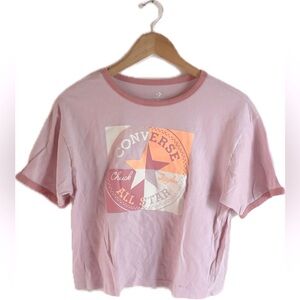 CONVERSE Women's Pink Graphic Tee